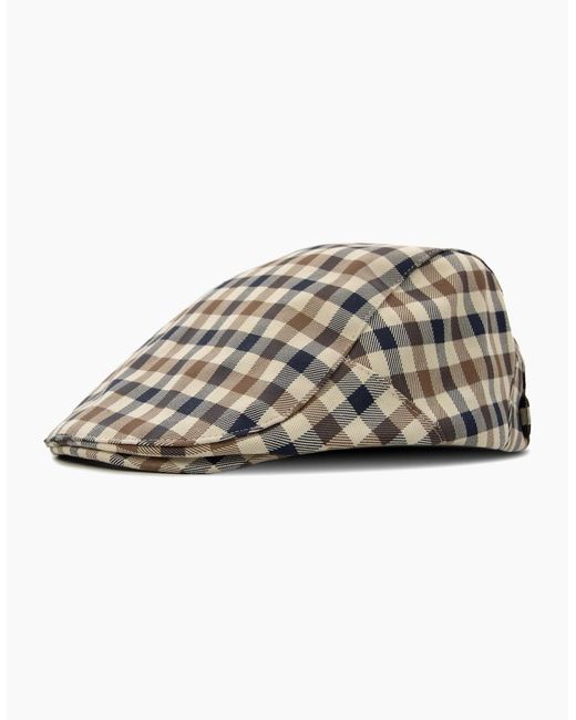 Aquascutum Multicolor Iconic Flat Cap 28 for men