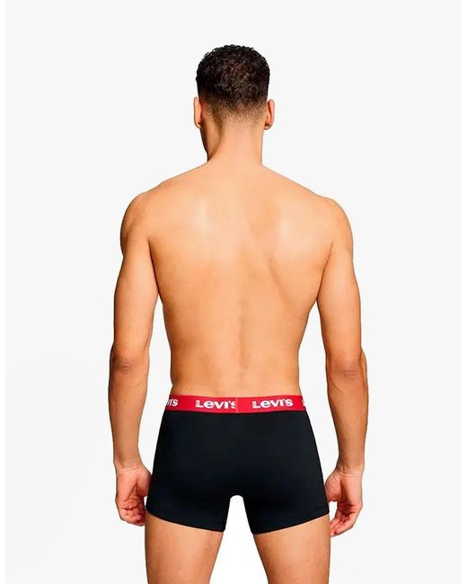Levi's Black Levi's Repeat Logo 2 Pack Trunks for men
