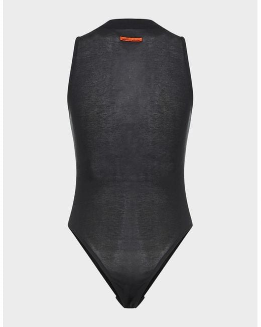 Heron Preston Black Bodysuit Logo Embroidery