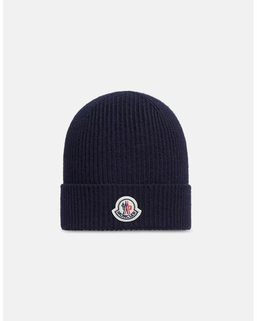 Moncler Blue Archive Logo Hat for men