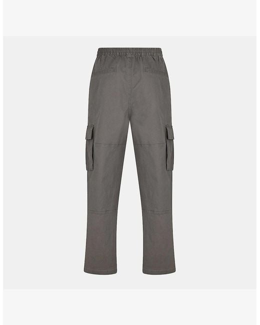Represent Gray Cargo Trousers for men