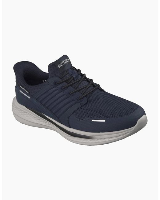 Skechers Blue Slade Luther Synthetic Mesh Trainers for men