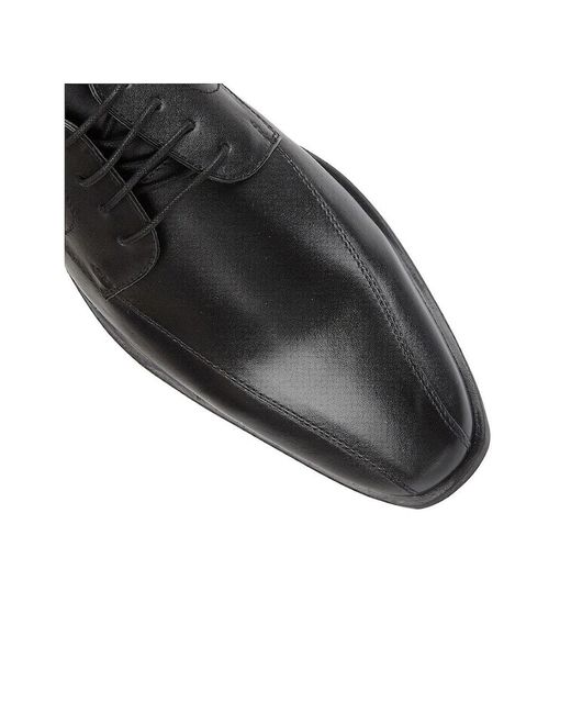 Lotus Black Howard Derby Shoes for men