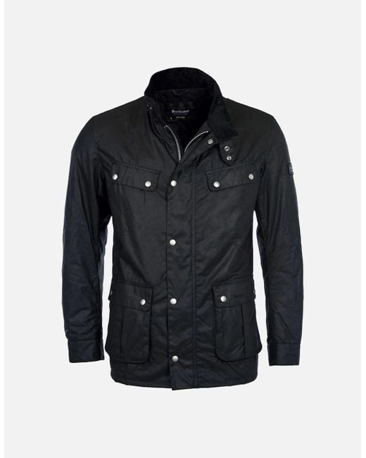 Barbour Black Tourer Duke Wax Jacket for men