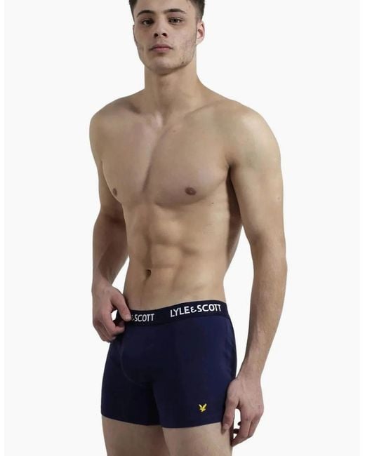 Lyle & Scott White 5-Pack Miller Boxer Briefs for men