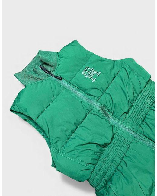 Tommy Hilfiger Green Sorona Ball Waisted Puffer Vest