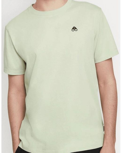 Moose Knuckles Green Satellite Basic Logo Mint T-Shirt for men