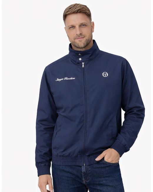 Sergio Tacchini Blue Brando Harrington Jacket Maritime for men