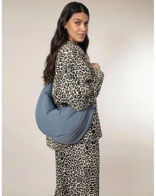 Nooki Design Blue Jessie Oversized Crescent Bag