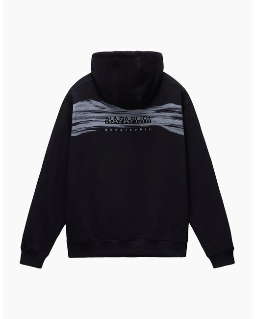 Napapijri Blue B-Back Graphic Hood for men