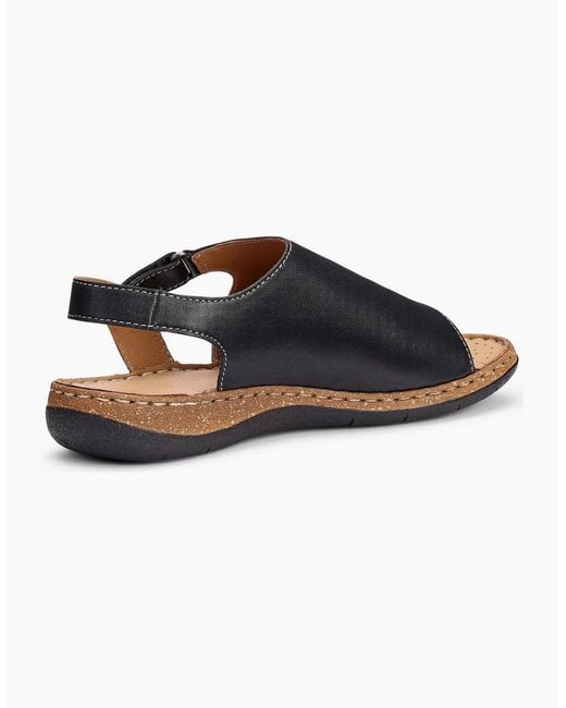 Hotter Black Mena Mule Sandals