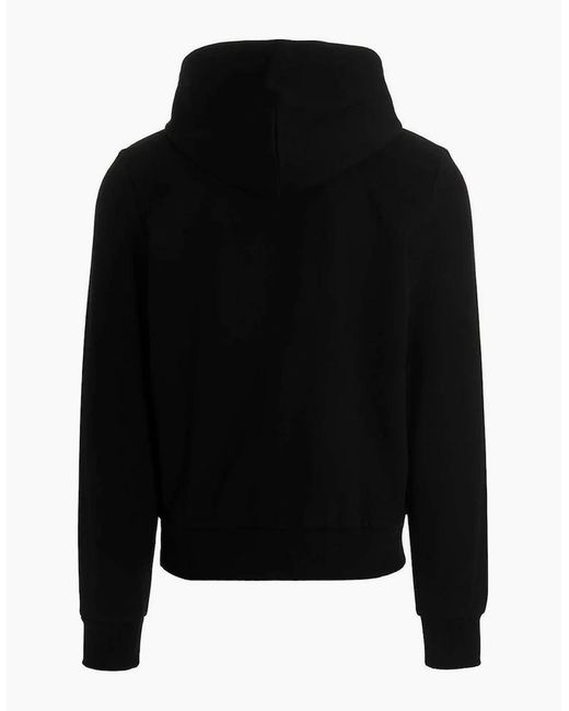 DIESEL Black New D Logo Hoodie for men