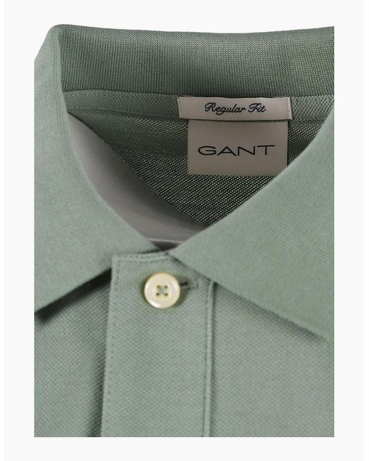 Gant Green Classic Regular Polo Shirt Surplus Mint for men