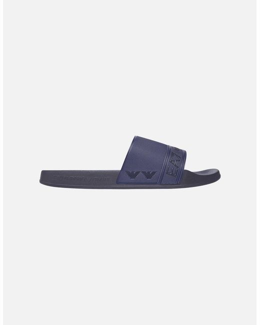 EA7 Blue Tape Logo Slider for men