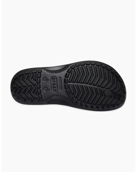 CROCSTM Black Crocband Flip Toe Post Sandals