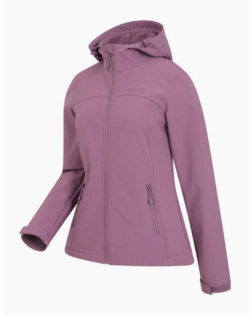 Mountain Warehouse Purple Ladies Exodus Breathable Soft Shell Jacket