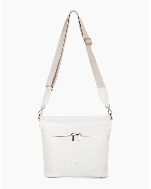 David Jones White Nice Iii Messenger Bag
