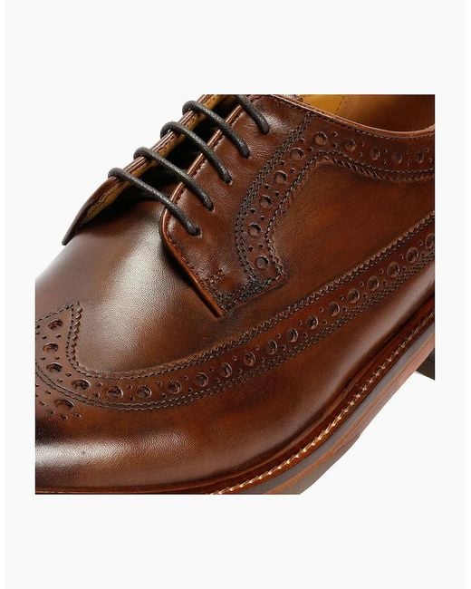 Chapman & Moore Brown Longwing Brogue Country Leather Choco Shoes for men