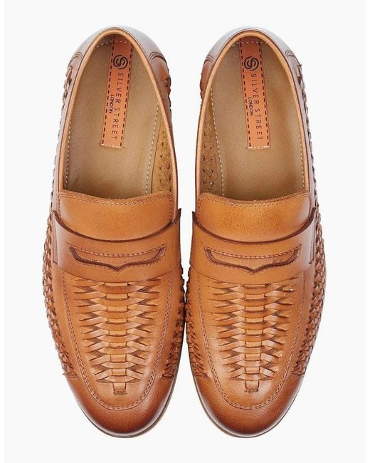 Silver Street London Brown Perth Loafers Tan for men