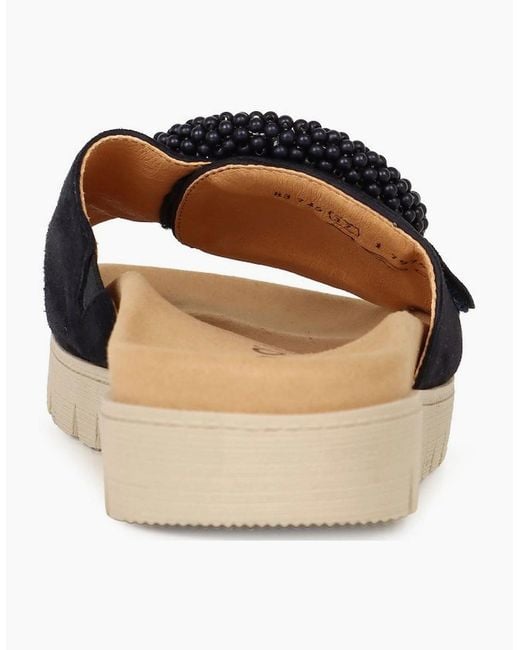 Gabor Blue Everly Mule Sandals
