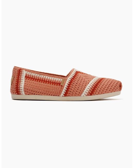 TOMS Pink Alpargata Classic Cotton Medium Espadrilles