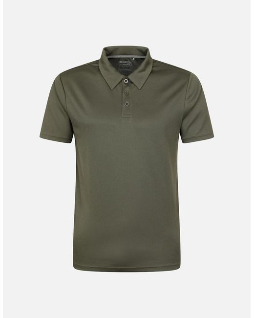 Mountain Warehouse White Endurance Isocool Polo Shirt for men