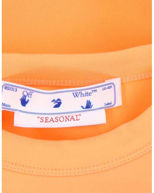 Off-White c/o Virgil Abloh Orange Sleek Rowing Top Peach