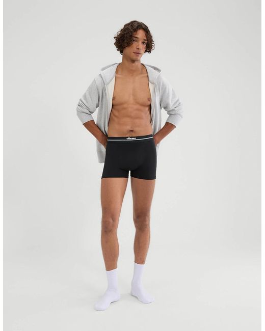 Ellesse Black Ambria Trunks 3 Pack for men