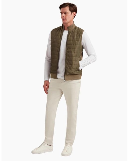 Ted Baker Green Atho Regular Fit Quilted Gilet for men