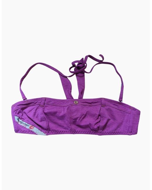 DIESEL Purple 00Ctwa Bikini Doly Reggisen Plain Top