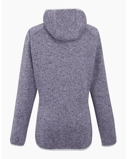 Regatta Purple Ladies Newhill Ii Marl Full Zip Hoodie