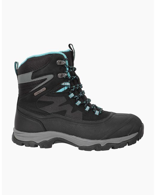 Mountain Warehouse Black Ladies Ultra Piste Basher Ii Waterproof Snow Boots