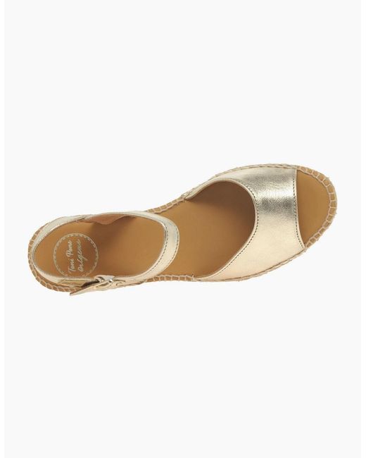 Toni Pons Metallic Sia-P Wedge Heel Espadrille Sandals