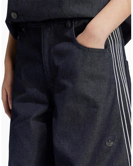 Adidas Originals Blue Wide Leg Jeans