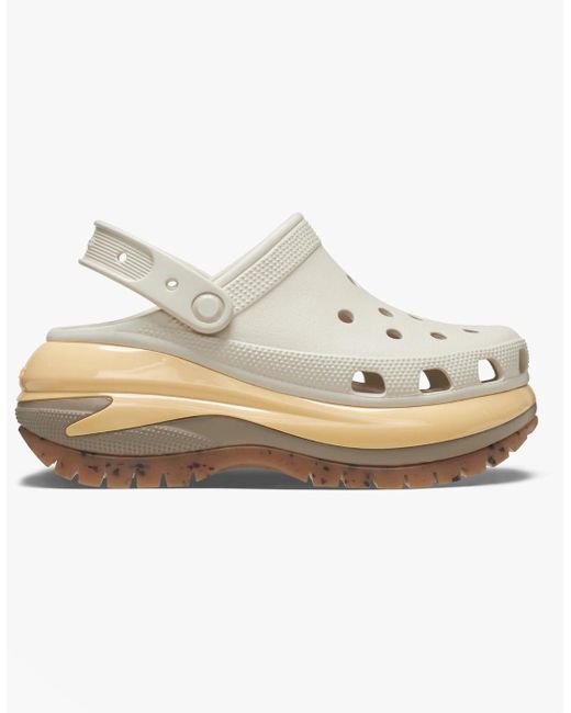 CROCSTM White Mega Crush Clogs Almond Tint/Multi