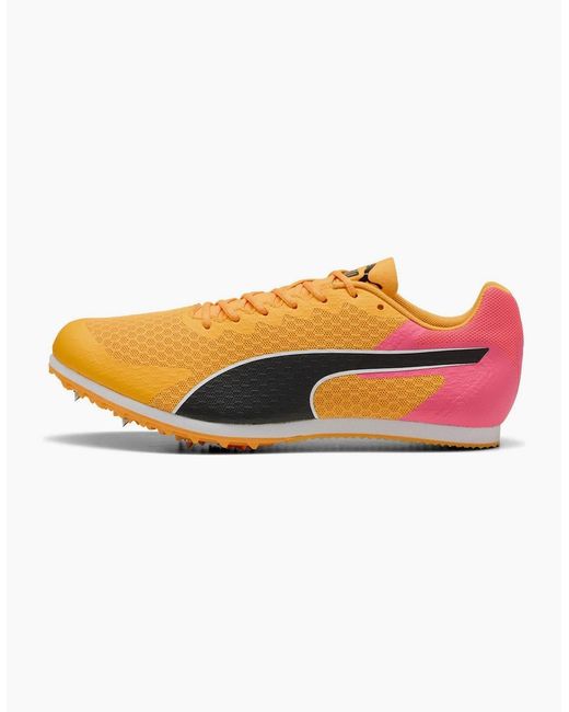 PUMA Orange Evospeed Star 9 Track Running Spikes for men