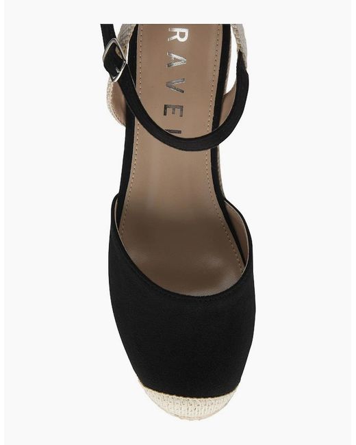 Ravel Black Denwick Espadrille Wedges