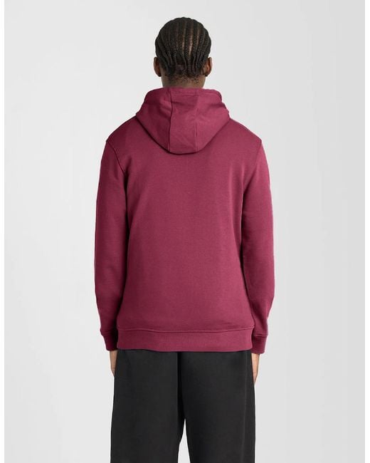 Lyle & Scott Red Everyday Loopback Cotton Hoodie for men