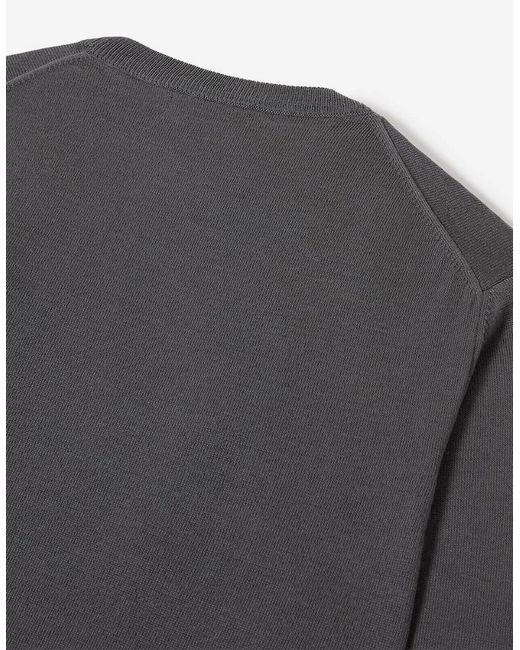 Oliver Sweeney Gray Merino Wool Crew Neck Jumper for men