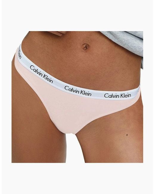 Calvin Klein Natural Modern Cotton Thong, Nymphs Thigh