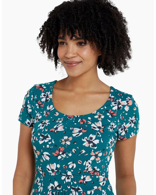 Mountain Warehouse Blue Ladies Orchid Uv Protection Midi Dress