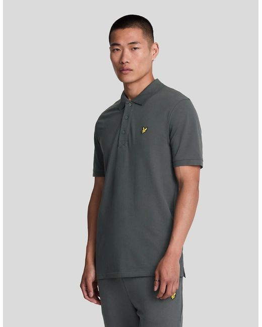 Lyle & Scott Gray Cotton Polo Shirt for men