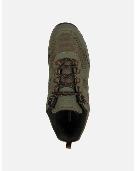 Mountain Warehouse Blue Mcleod Outdoor Wide Walking Shoes for men