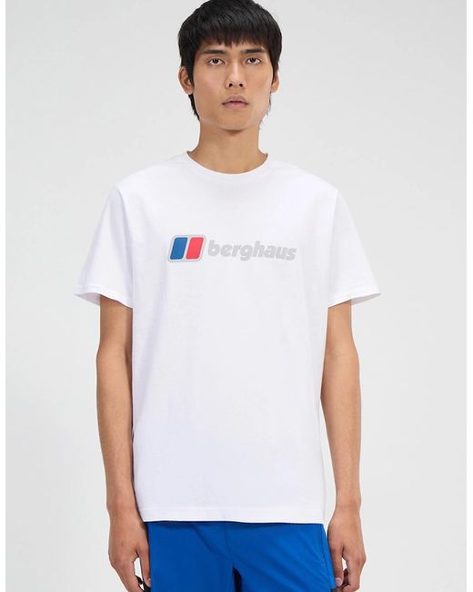 Berghaus White Class Xl Logo T-Shirt for men