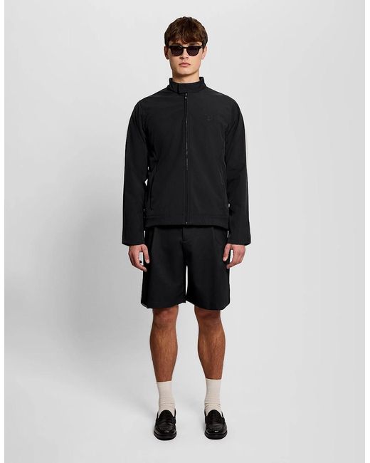 Lyle & Scott Black Lightweight Softshell Jacket for men