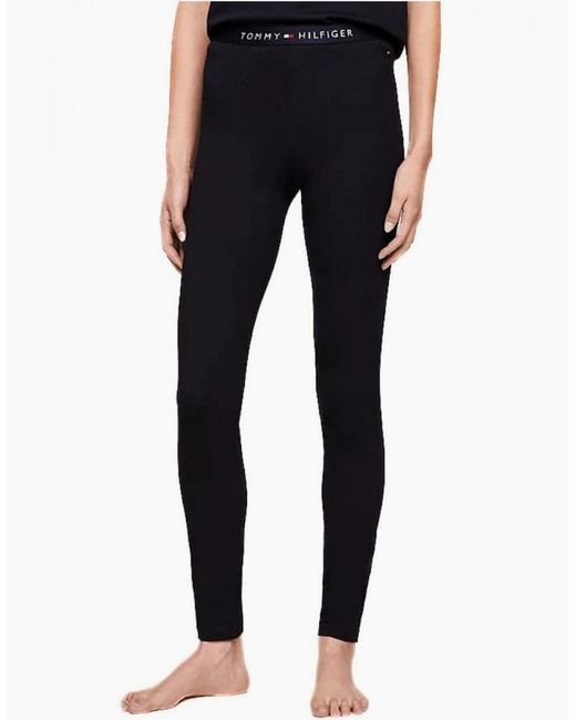 Tommy Hilfiger Blue Logo Waistband Organic Cotton Leggings