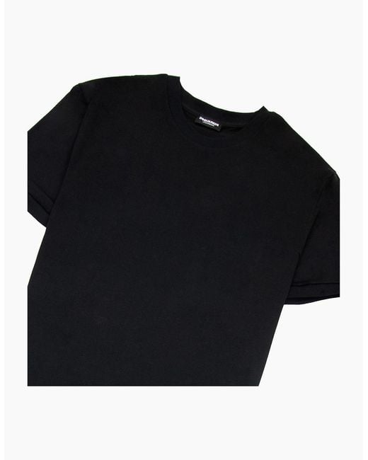 DSquared² Black Small Logo Plain T Shirt for men