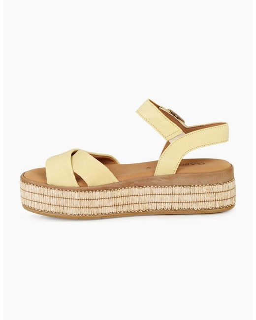 Gabor Metallic Wick Platform Sandal