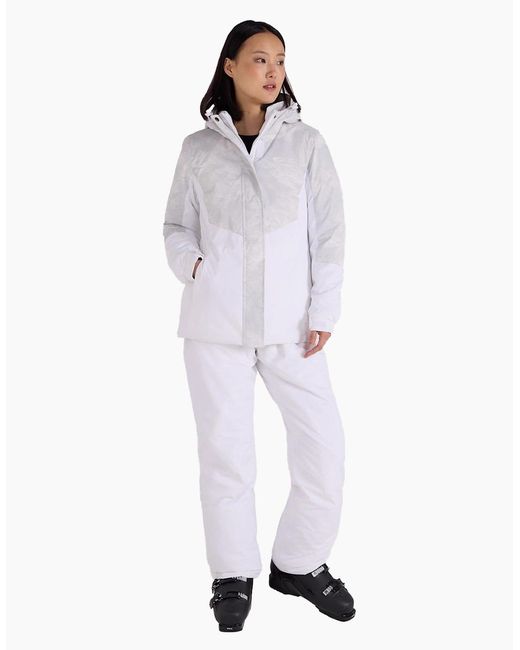 Mountain Warehouse Blue Ladies Dawn Ii Printed Ski Jacket