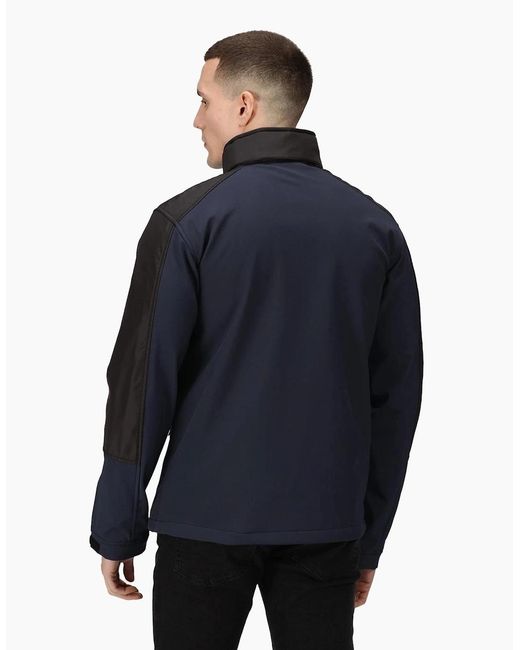 Regatta Blue Professional Hydroforce 3-Layer Membrane Waterproof Breathable Softshell Jackets for men